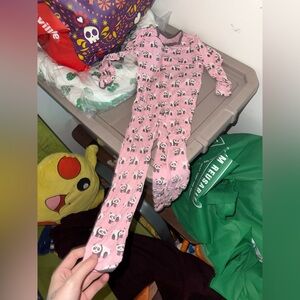 Kickee Pants Pink Panda romper
